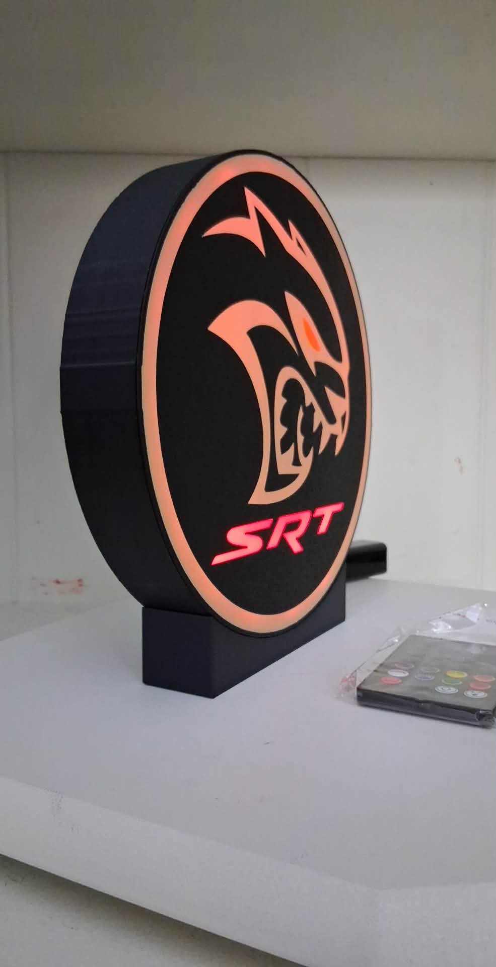 Hell Cat LED light box – custom 3D printed – Lit Layer Creations